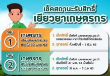 เช็คสถานะรับสิทธิ์เยียวยาเกษตรกร